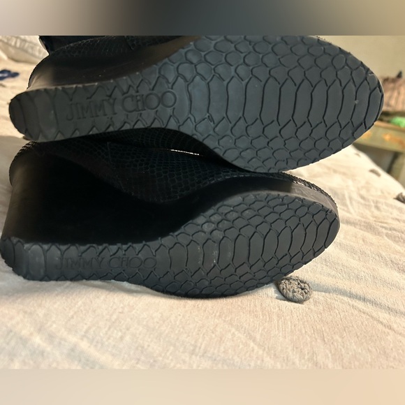 Jimmy Choo Ankle boots / Black / Snake Print / Size 39.5 IT - Picture 8 of 16